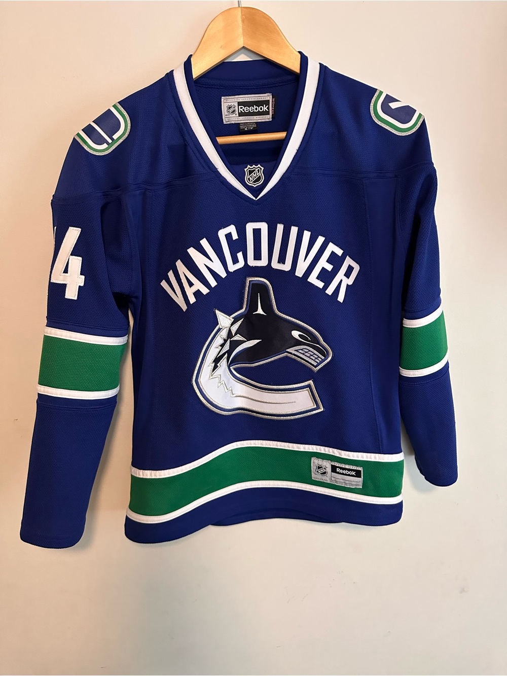 Reebok Vancouver Canucks Alex Burrows #14 Women’s NHL Jersey